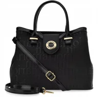 Torebki damskie - Damska Torba Monnari Elegancka Torebka Sztywny Duży Kuferek Logo Shopper - miniaturka - grafika 1