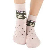 Skarpetki dla dzieci - Skarpety dziewczęce frotte wzorzyste ABS SF006-G-03-1 EUR 27-30 - Noviti - miniaturka - grafika 1