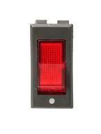 Wyłączniki światła i elektryczne - Tracon Electric Wyłącznik kołyskowy włącz-wyłącz czerwony TES-11 TES-11 - miniaturka - grafika 1