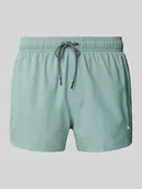 Kąpielówki męskie - Spodenki kąpielowe o kroju regular fit z nadrukiem z logo - miniaturka - grafika 1