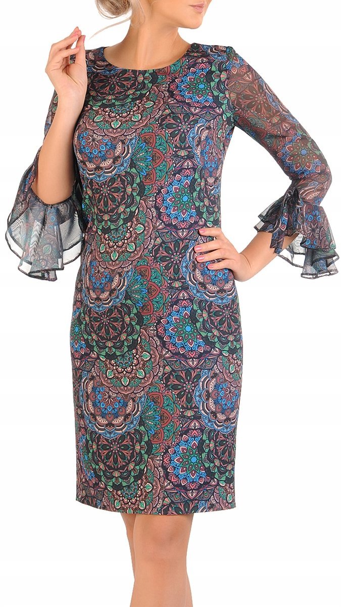Sukienka Olga t 46 letnia damska na wesele elegancka na komunie wizytowa