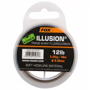 Fox Edges Illusion Soft hooklink 50 m Trans/sznurek do łowienie karpi, wędkarskie khaki dla karpi 0 - Inne akcesoria dla wędkarzy - miniaturka - grafika 1