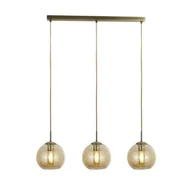 Lampy sufitowe - Searchlight 1623-3AM - Żyrandol na lince PENDANT 3xE27/40W/230V złoty - miniaturka - grafika 1