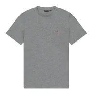 Koszulki męskie - Koszulka męska Napapijri NP0A4H8D160 SALIS SS SUM MED GREY Szara - miniaturka - grafika 1