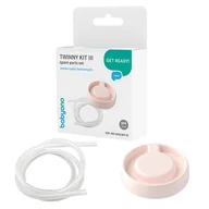 Laktatory - Babyono Twinny Kit III Zestaw Części Zamiennych Do Laktatora Twinny 2 El. Dren I Nakładka Na Muszlę - miniaturka - grafika 1