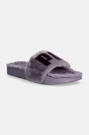 Klapki i japonki damskie - Puma klapki Leadcat 2.0 Fuzz damskie kolor fioletowy - miniaturka - grafika 1