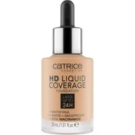 Podkłady do twarzy - Catrice Hd Liquid Coverage matujący podkład do twarzy 042 Sandy Rose 30 ml - Podkład lub puder - miniaturka - grafika 1