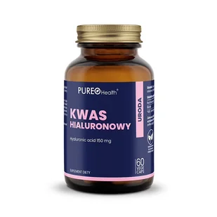 Pureo Health Kwas Hialuronowy 150 mg 60 Kapsułek - Stawy, mięśnie, kości - miniaturka - grafika 1