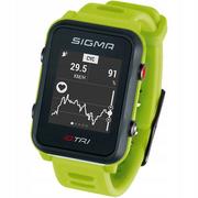 Pulsometry - Sigma SPORT SPORT iD.TRI Zegarek sportowy Zestaw, neon green 2020 Pulsometry 24270 - miniaturka - grafika 1