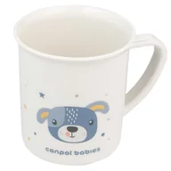 Kubki dla dzieci - Canpol Babies Cute Animals Kubek Plastikowy Z Uchem Dla Dziecka 170 ml 12m+ Piesek - miniaturka - grafika 1