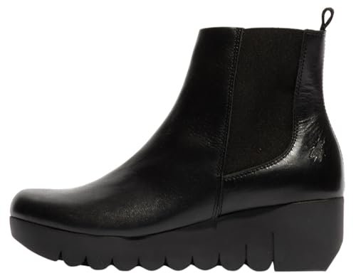 Fly London Damskie botki VAZE177FLY, czarne, 38 EU, Czarny, 5 UK
