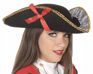 Kapelusz Piratki Czapka Piracka Do Stroju Pirata - Dodatki do strojów karnawałowych - miniaturka - grafika 1