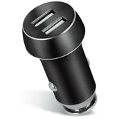 Ładowarki samochodowe - Forever TelForceOne Ładowarka samochodowa 2xUSB 3.1 A PCC-04 czarna - miniaturka - grafika 1