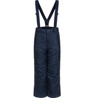 Kurtki i płaszcze dla chłopców - Spodnie ocieplane na szelkach dla chłopca 9-13 lat, granatowe - miniaturka - grafika 1