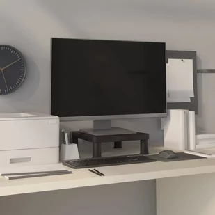 Lumarko Podstawka pod monitor, czarna, 33,5x34x10,5 cm - Szafki RTV - miniaturka - grafika 1