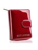 Portfele - Betlewski, Portfel skórzany damski, lakierowany - miniaturka - grafika 1