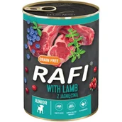 Mokra karma dla psów - Rafi Dolina Noteci NEW Junior z jagnięciną 400g - miniaturka - grafika 1