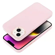 Etui i futerały do telefonów - Etui futerał FRAME do Apple iPhone 15 pudrowy róż - miniaturka - grafika 1