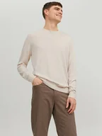 Dresy męskie - maglie uomo jack and jones 12228485 igor oatmeal - miniaturka - grafika 1