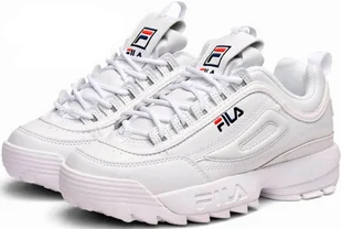 BUTY DZIECIĘCE FILA DISRUPTOR LOW BIAŁE KIDS R.28 - Buty dla dziewczynek - miniaturka - grafika 1