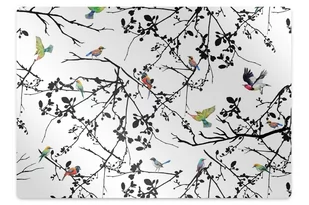 Podkładka pod krzesło obrotowe Ptaki i Gałęzie 140x100 cm - Podnóżki, podpórki, podkładki - miniaturka - grafika 1