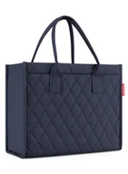 Torby i wózki na zakupy - Torba na zakupy Reisenthel Daily Shopper - rhombus midnight - miniaturka - grafika 1