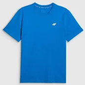 Koszulki męskie - Koszulka Męska 4F T-shirt Z Logo Regular Niebieski 4FWMM00TTSHM3341 S Niebieski - miniaturka - grafika 1
