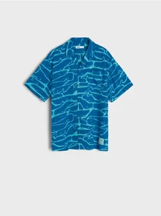 Sinsay - Koszula z krótkimi rękawami - turkusowy - Koszulki dla chłopców - miniaturka - grafika 1