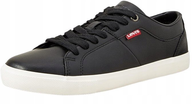 LEVIS TRAMPKI MĘSKIE CZARNE Z EKO SKÓRY 42 16AA