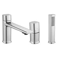 Baterie wannowe i prysznicowe - Bateria wannowa Laveo Tores 3-otworowa chrom połysk BVT_013D - miniaturka - grafika 1