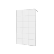 Kabiny prysznicowe - Kabina prysznicowa 90 x 200 cm Walk-in Frame White Wellneo - miniaturka - grafika 1
