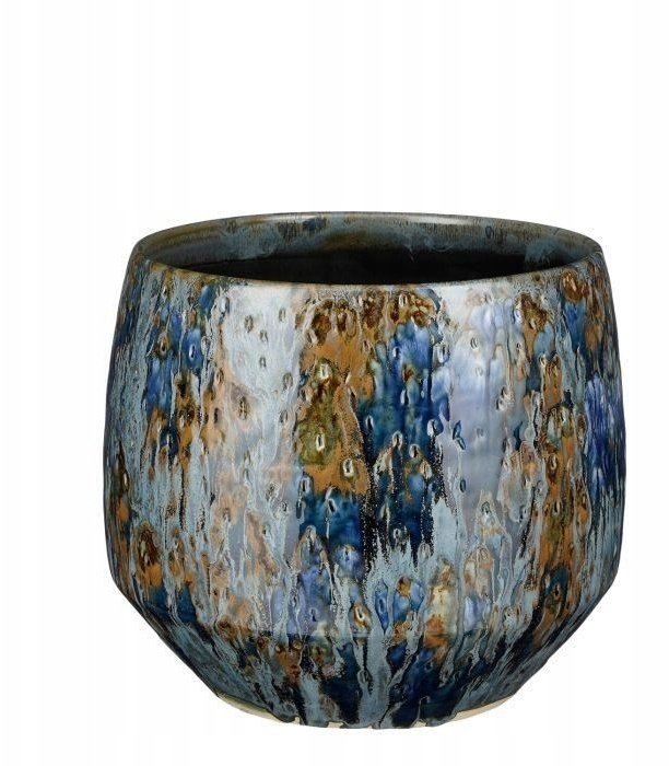 Lumarko CERAMIC POT HARRIS D25 H22 CM BLUE