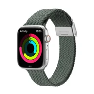 Akcesoria do smartwatchy - Dux Ducis Strap (Mixture II Version) pasek Apple Watch Ultra, SE, 8, 7, 6, 5, 4, 3, 2, 1 (49, 45, 44, 42  mm) pleciona opaska bransoleta oliwkowozielony - miniaturka - grafika 1