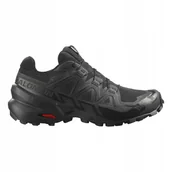 Buty sportowe damskie - Obuwie Salomon Speedcross 6 Gtx W Black/Phantom Czarny 40 - miniaturka - grafika 1