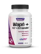 Witaminy i minerały - Wapń + K2 + D3 Lanolin Pharmovit, suplement diety, 120 kapsułek | Darmowa dostawa od 199,99 zł! 3643921 - miniaturka - grafika 1