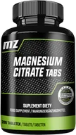 Witaminy i minerały - MZ-STORE MAGNESIUM CITRATE MAGNEZ 200 TABLETEK - miniaturka - grafika 1