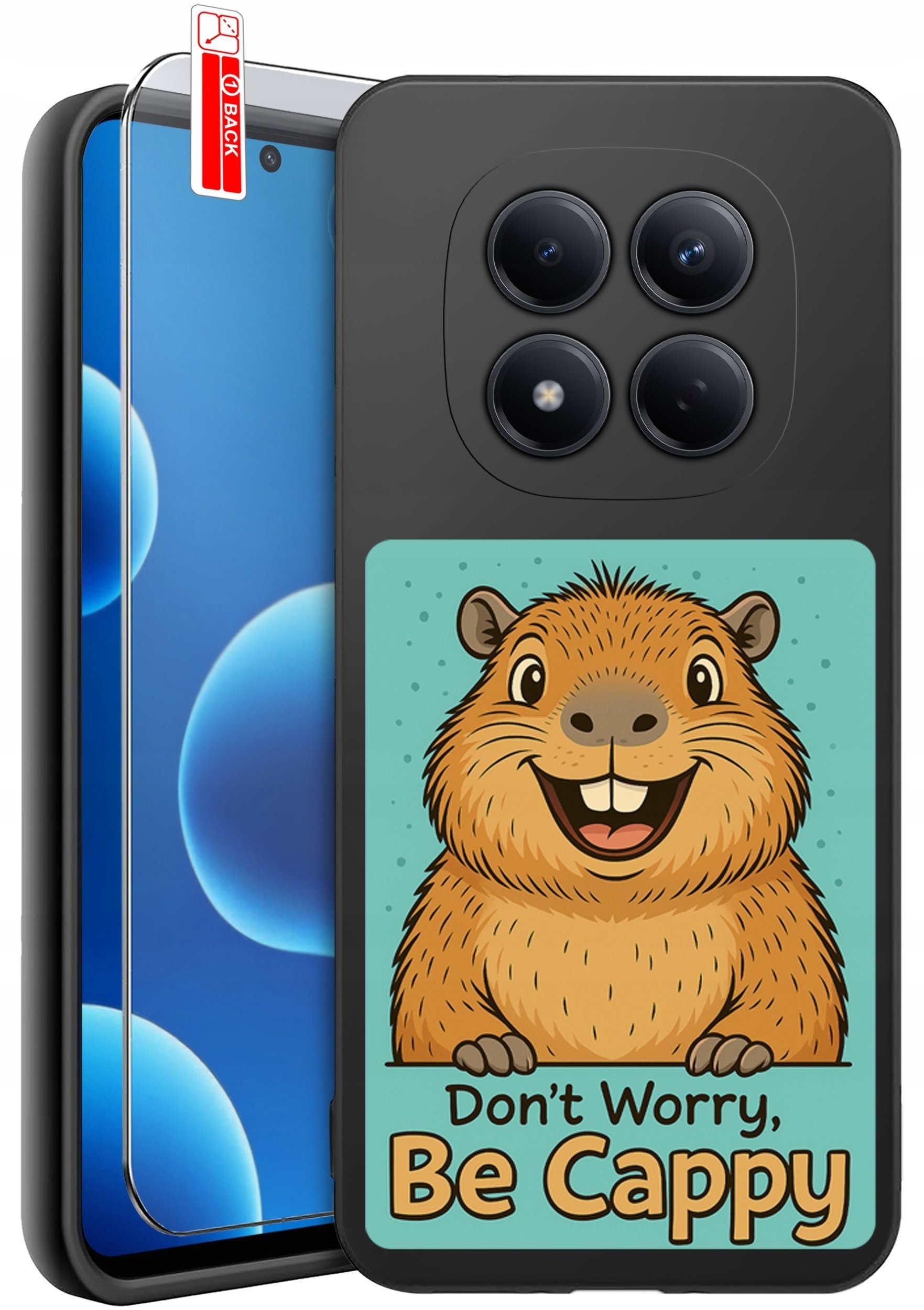 krainaGSM Etui Do Xiaomi Redmi Note 15 Pro 5G Wzory Silikonowe Matt Case + Szkło