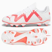 Piłka nożna - Buty Puma Future Play FG/AG Jr 107388-01 biały 28 - miniaturka - grafika 1