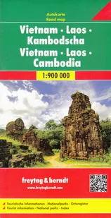 Freytag&berndt Wietnam Laos Kambodża mapa 1:900 000 - Freytag & Berndt - Atlasy i mapy - miniaturka - grafika 1