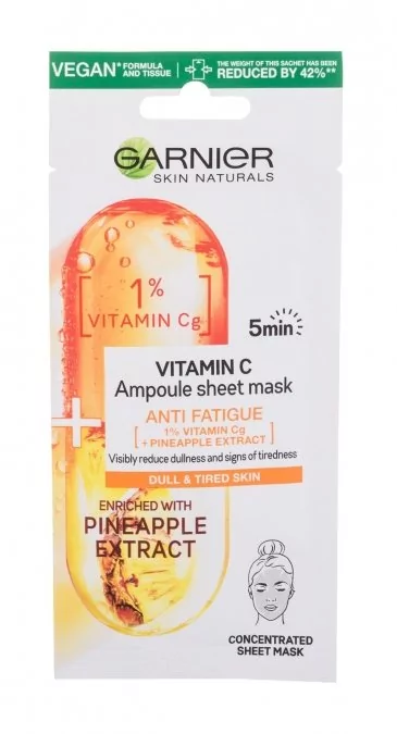 Garnier Skin Naturals Vitamin C Ampoule maseczka do twarzy 1 szt