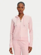 Bluzy damskie - Juicy Couture Bluza Robertson JCAP176 Różowy Slim Fit - miniaturka - grafika 1