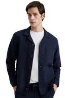 Kurtki męskie - DEFACTO KURTKA MĘSKA GRANATOWA JEDNORZĘDOWA Z KIESZENIAMI 3XL 5DA - miniaturka - grafika 1