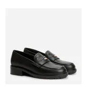 Mokasyny damskie - Loafersy damskie skórzane Tommy Hilfiger FW0FW07412-BDS 36 Czarne (8720644266359). Loafersy damskie - miniaturka - grafika 1