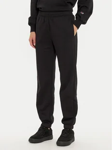 Champion Spodnie dresowe 117583 Czarny Regular Fit - Spodnie sportowe damskie - miniaturka - grafika 1