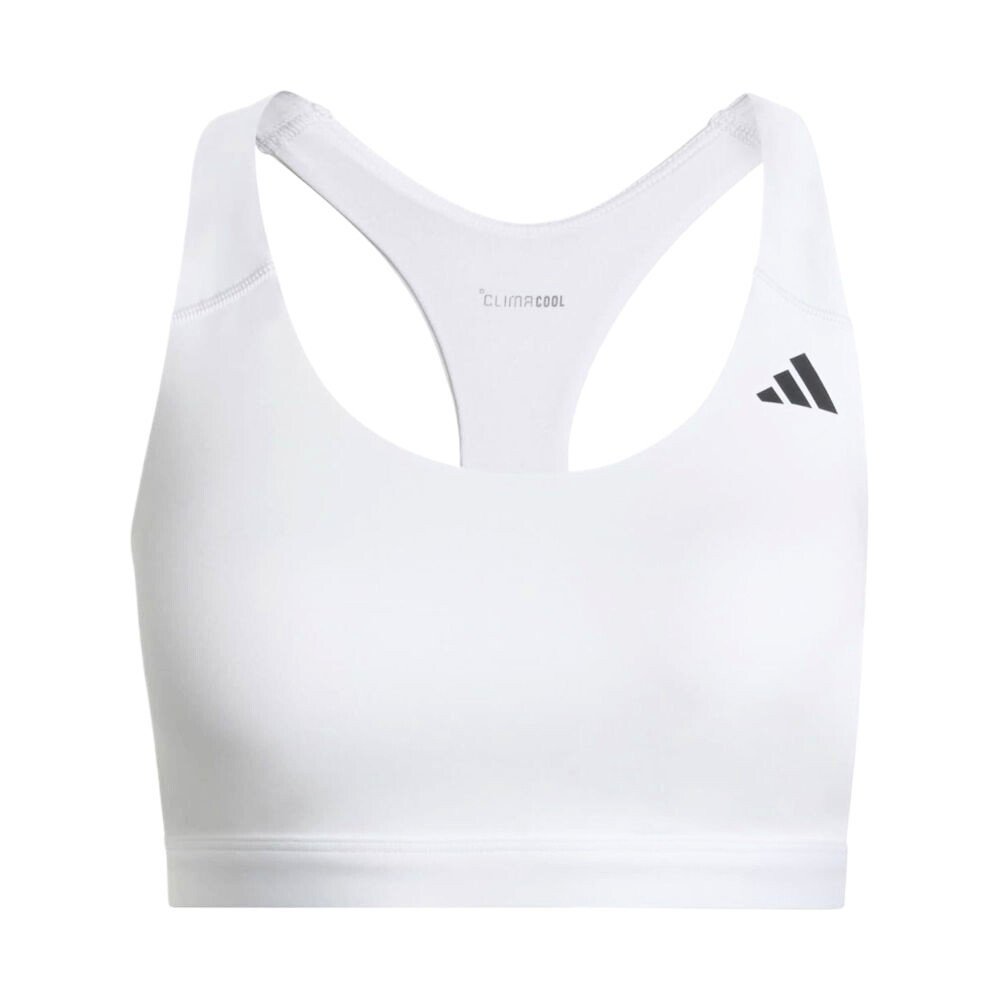 Biustonosz damski adidas Optime Essentials Workout Medium Support Bra White S