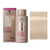 Farby do włosów i szampony koloryzujące - Schwarzkopf BlondMe Glow Toner, demi-permanentny toner do włosów, pearl glaze, 60ml - miniaturka - grafika 1