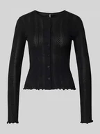 Swetry damskie - Kardigan o kroju slim fit z mieszanki bawełny i wiskozy model ‘MARIE’ - miniaturka - grafika 1