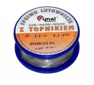 Akcesoria do lutowania - SPOIWO LUTOWNICZE CYNEL 2,5MM SZPULA 100G - miniaturka - grafika 1