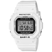 Zegarki dla dzieci - Biały zegarek Casio Baby-G prostokątny BGD-5650-7ER - miniaturka - grafika 1