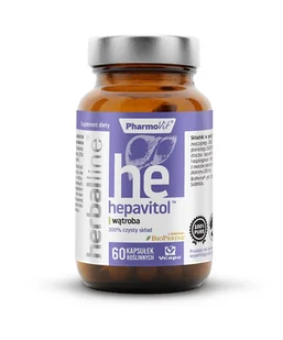 PharmoVit HerbalLine Hepavitol wątroba 60kaps - Układ pokarmowy - miniaturka - grafika 1